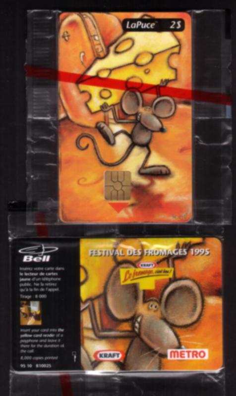 $2. Mouse With Kraft Cheese Promo 1995 Cheese Festival SEALED