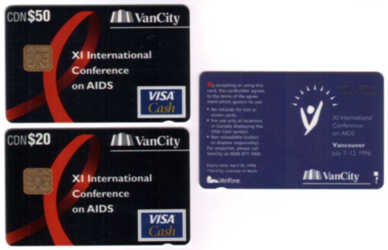 $70. VISA Cash VanCity International AIDS Conference Set of 2