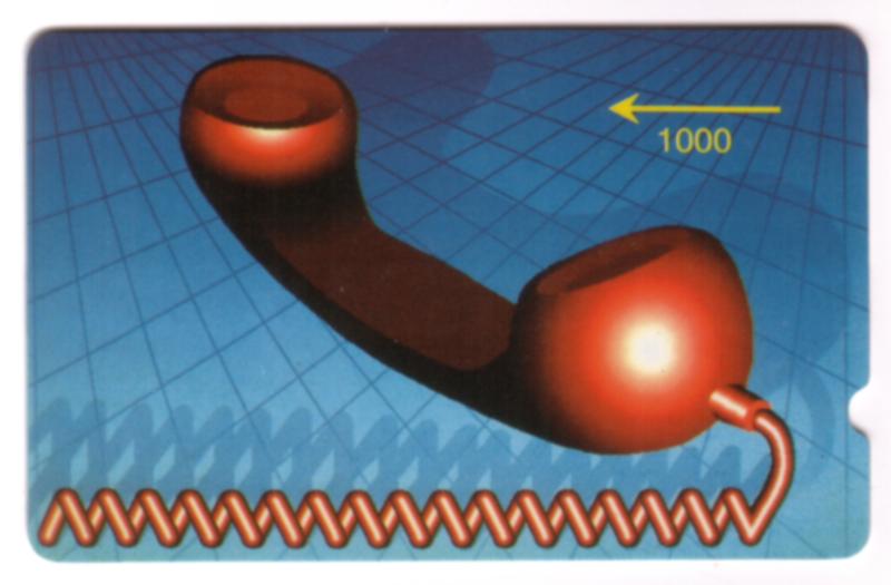 1000u Red Handset Trial (1988 GPT) Fine USED (Issued W/O Control #)