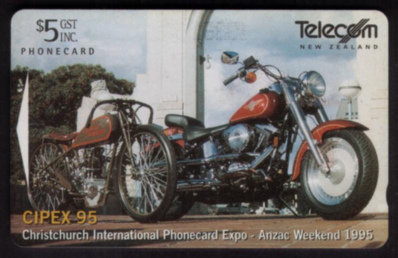 $5. Harley Davidson Motorcycles 1995 CIPEX Show Card (XF Used)