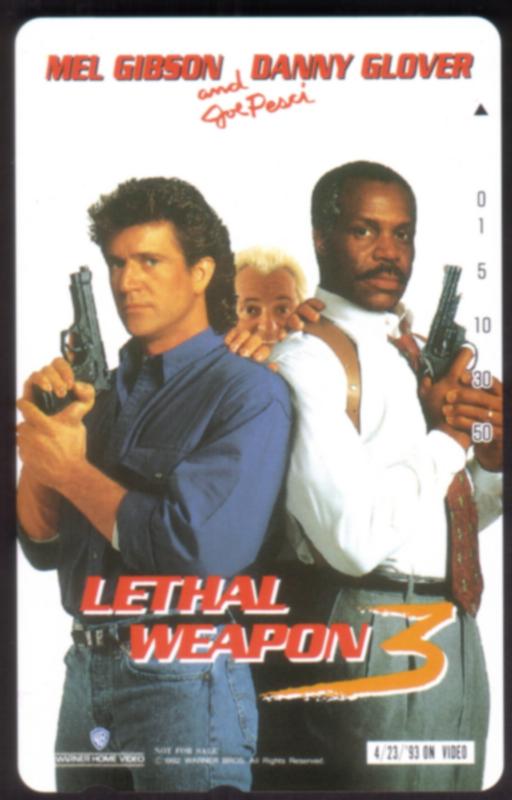 Lethal Weapon 3 Home Video Promo w/ Mel Gibson & Glover MINT No Holes